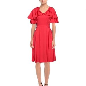 Dolce & Gabbana silk ruffles midi dress